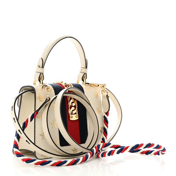 Gucci Textured Calfskin Bee Star Print #126859G95B - Picture 3 of 14